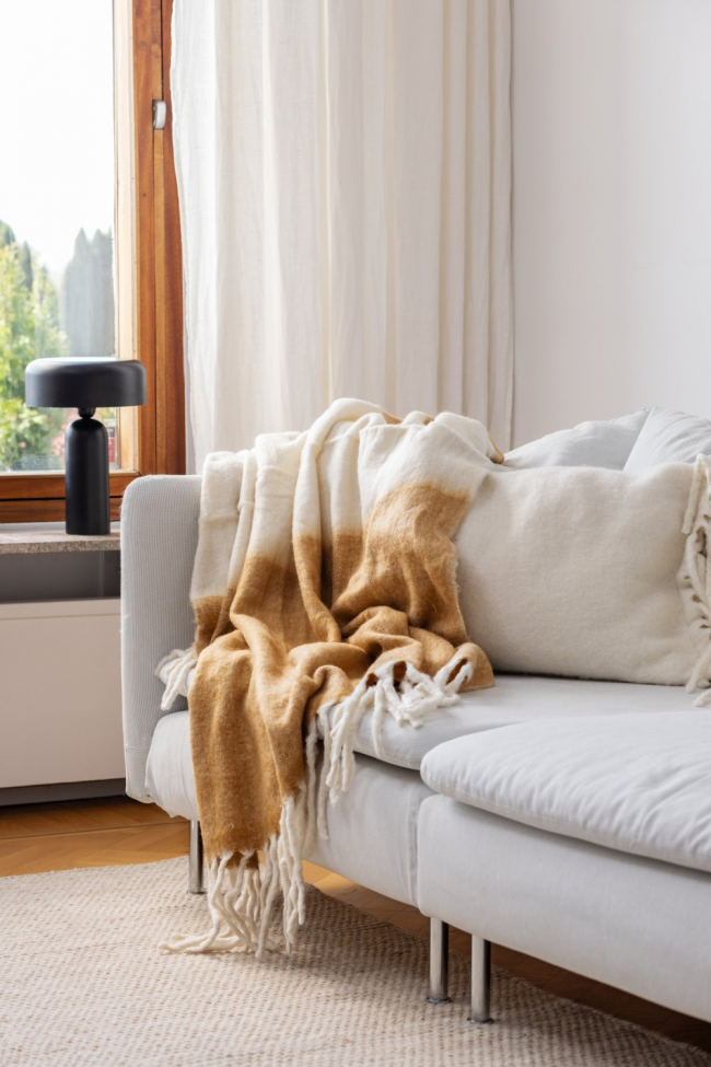 Rutete 'Carrie' 130x170cm - Gul