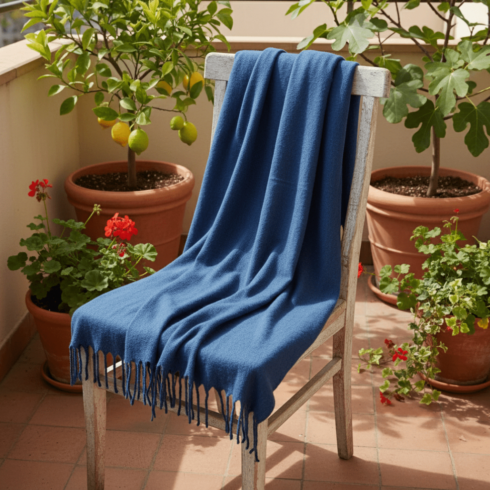 Rutete 'Samantha' 130x170cm - Blå