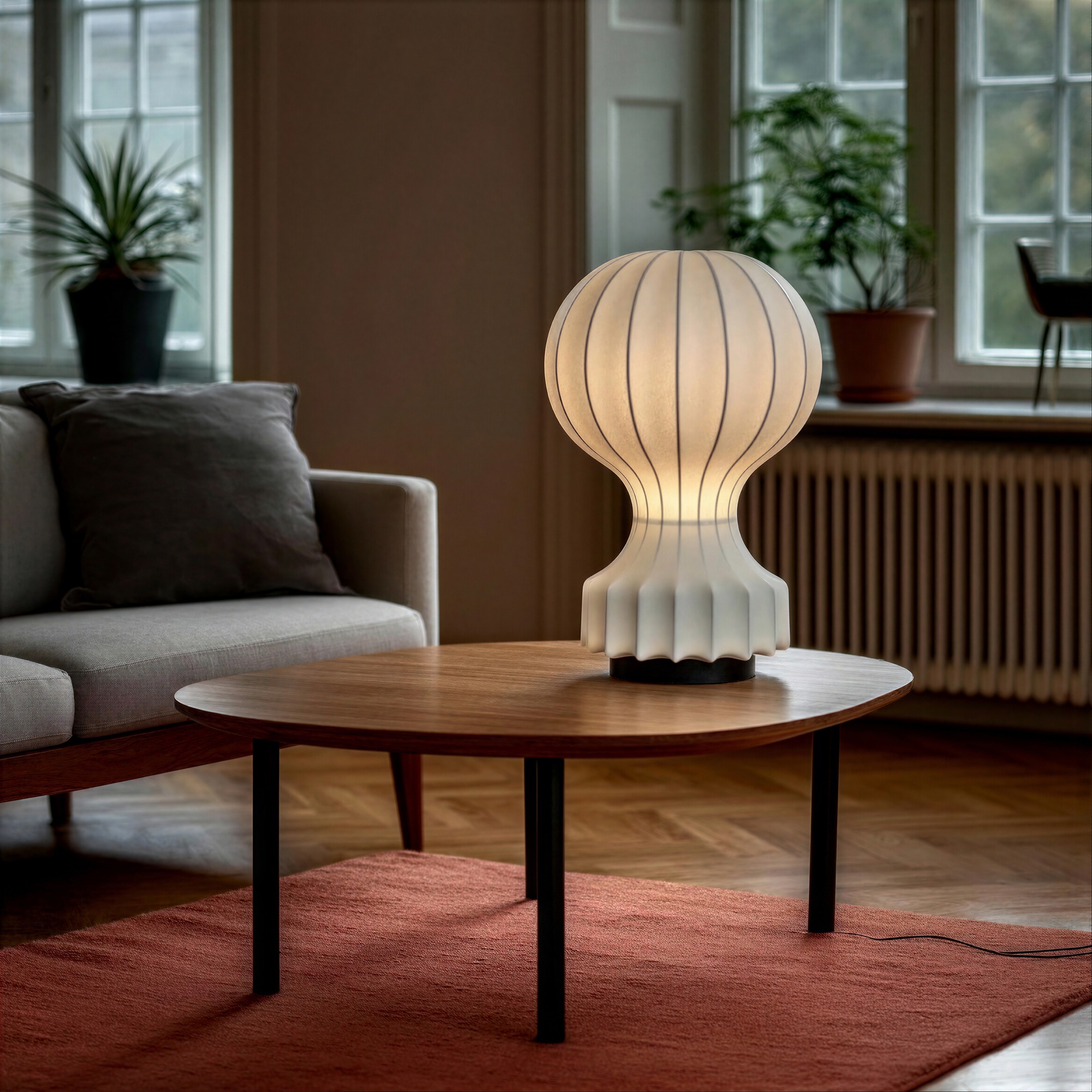 Lampe 'Senigallia' L - Hvit/Svart