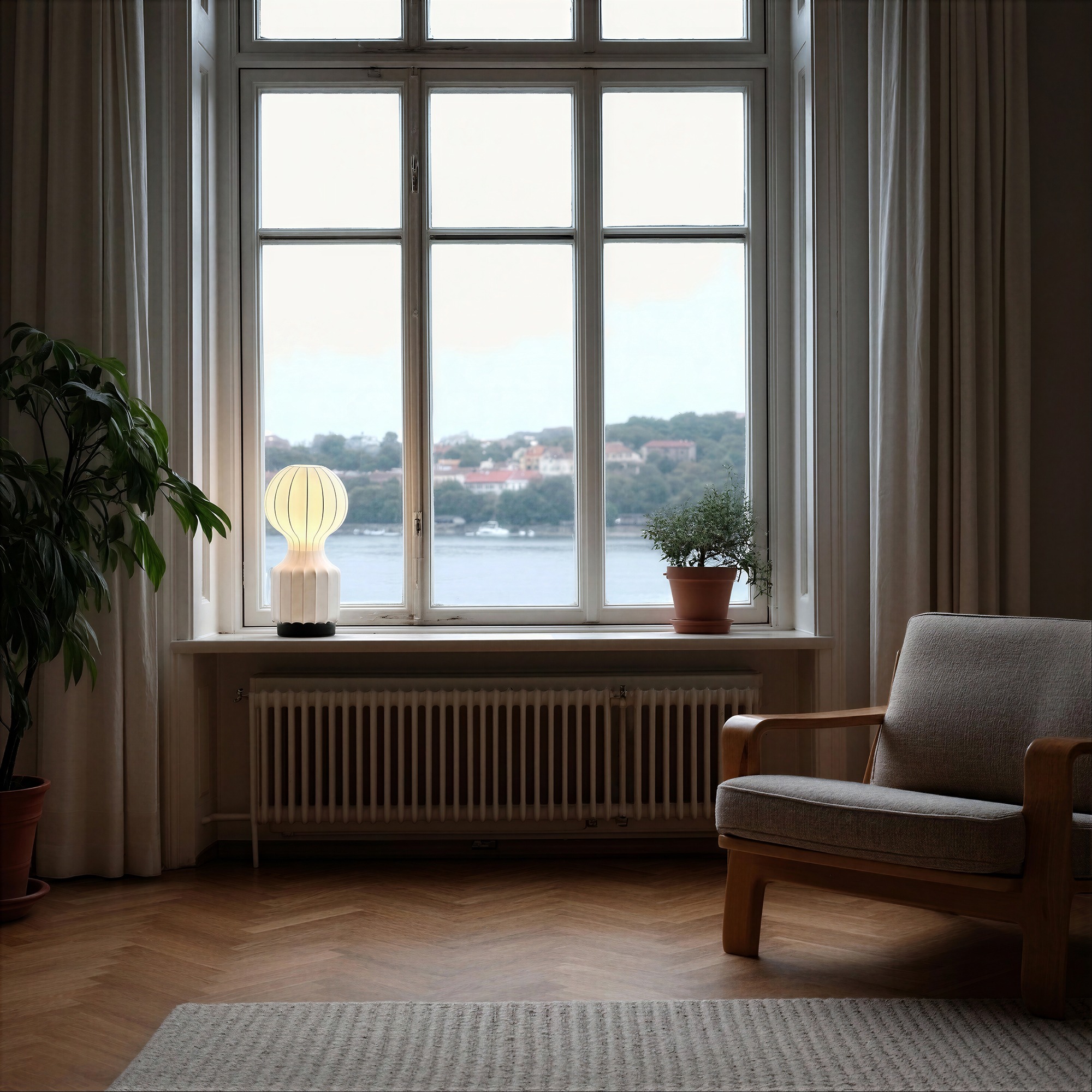 Lampe 'Senigallia' S - Hvit/Svart