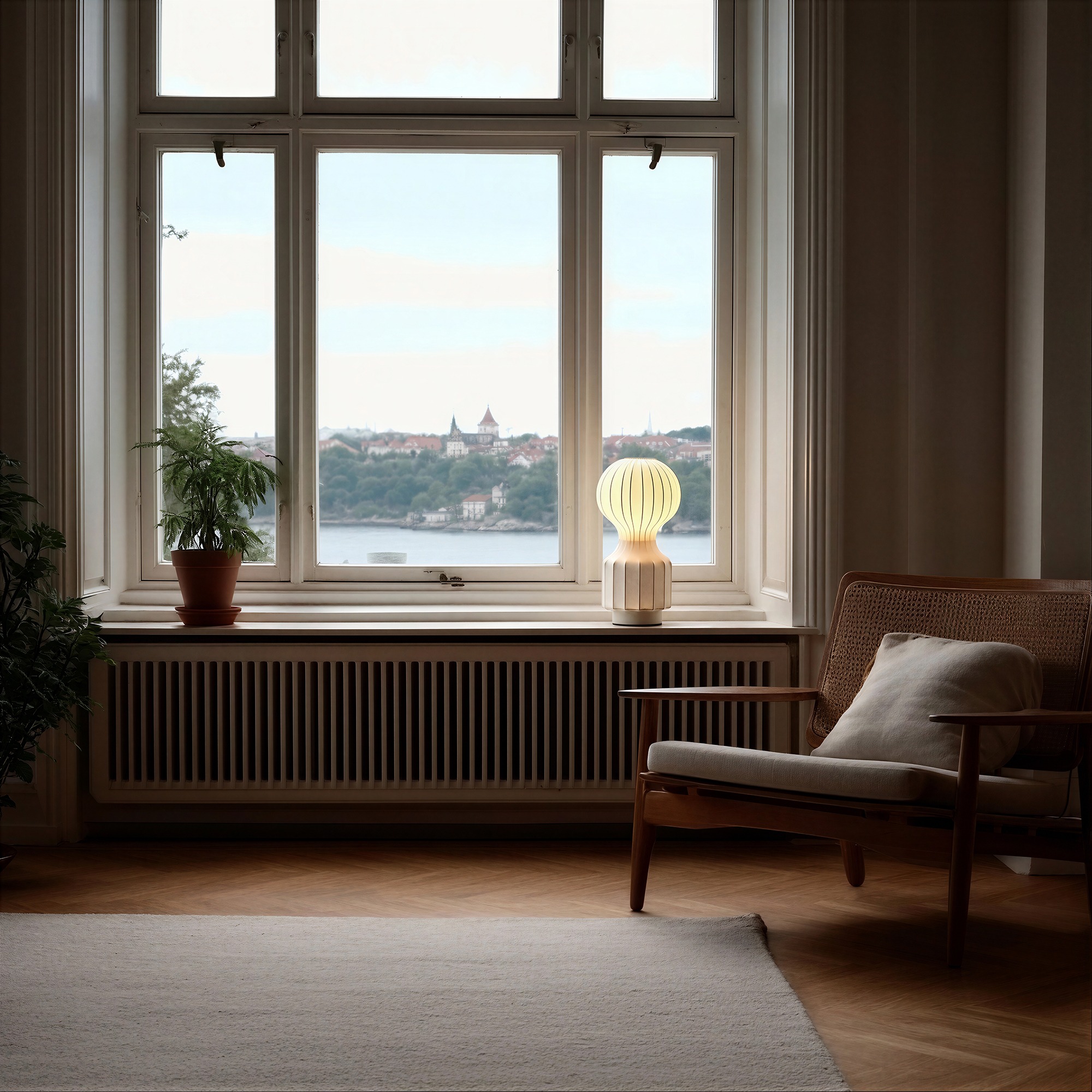 Lampe 'Senigallia' S - Hvit/Hvit
