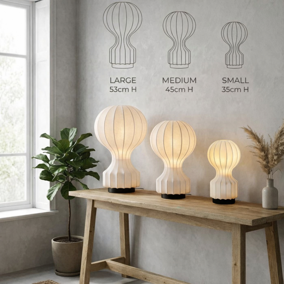 Lampe 'Senigallia' M - Hvit/Svart