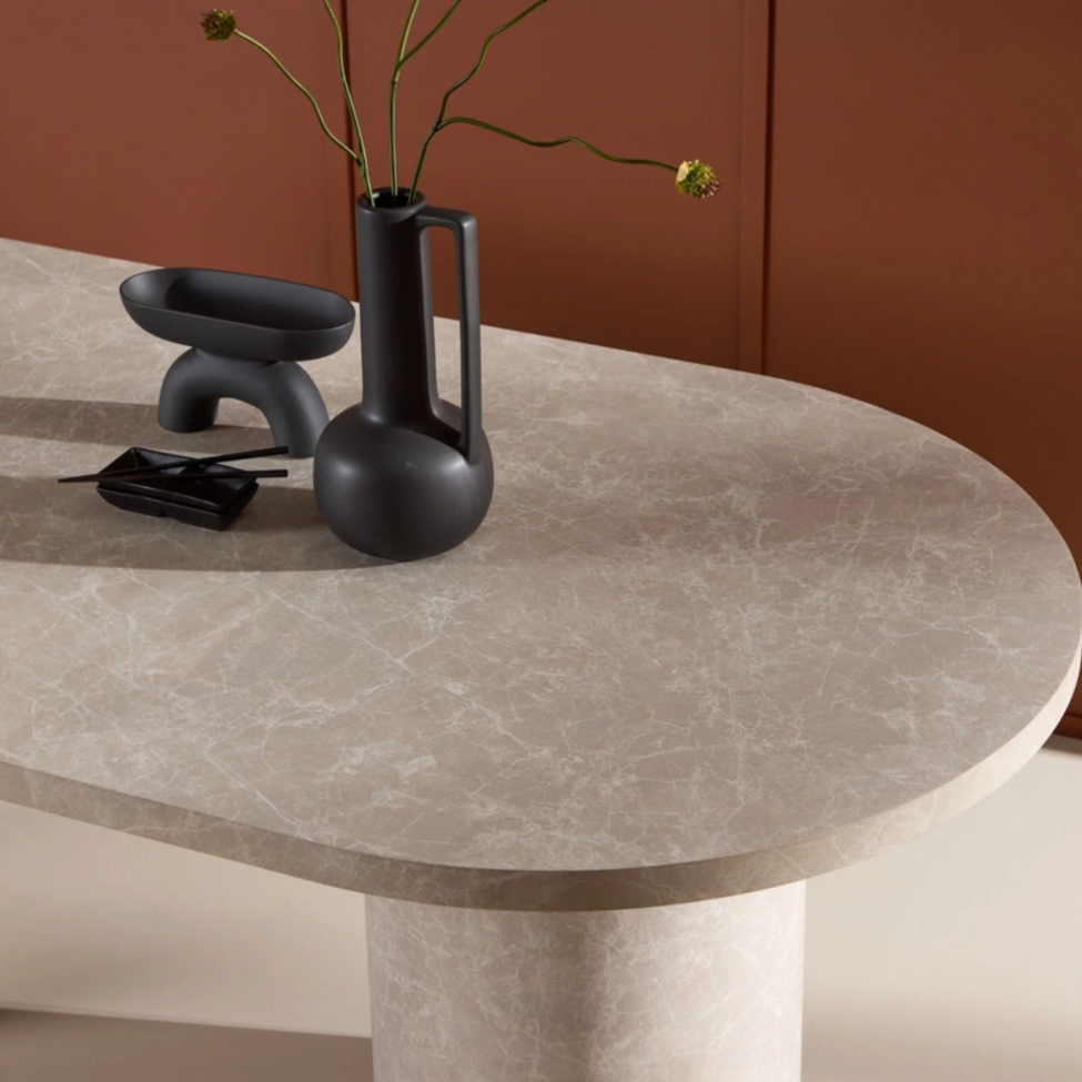 Spisebord 'Narvik' 100x200cm - Beige