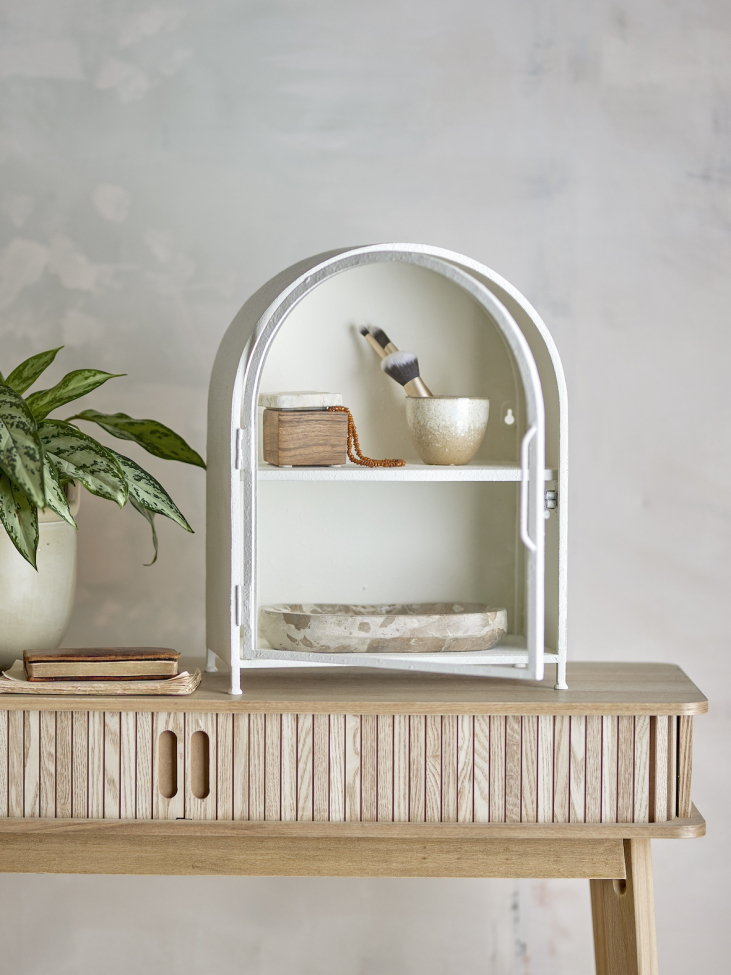 Skap 'Soria' - Hvit/metall