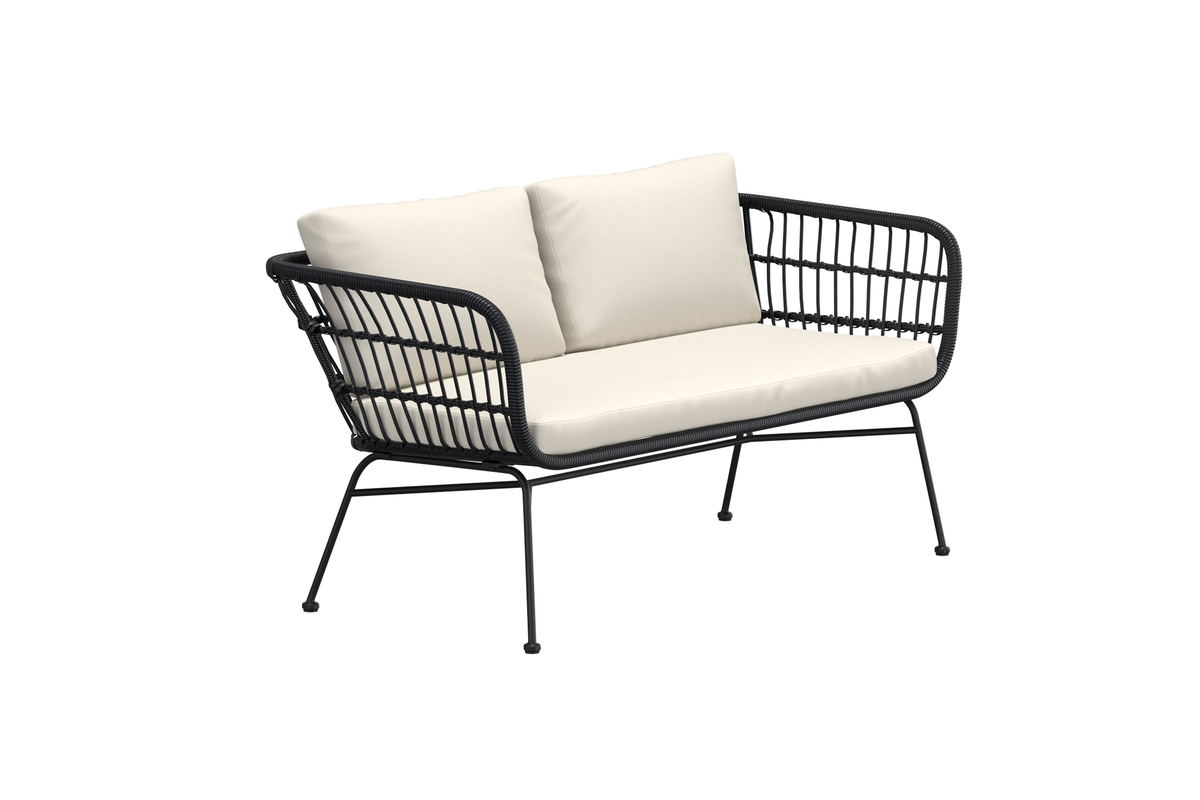 Sofa 'Isola' - Svart/beige