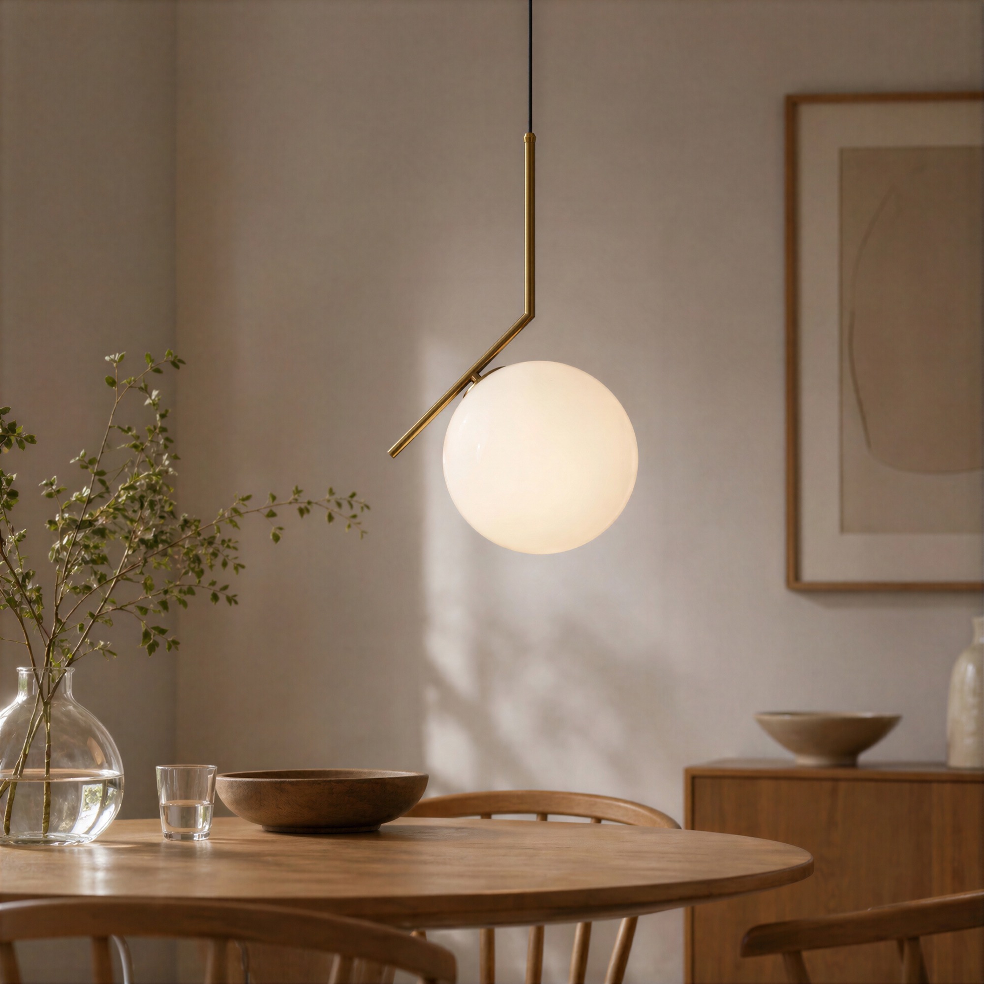 Taklampe 'Bellini' M - Messing