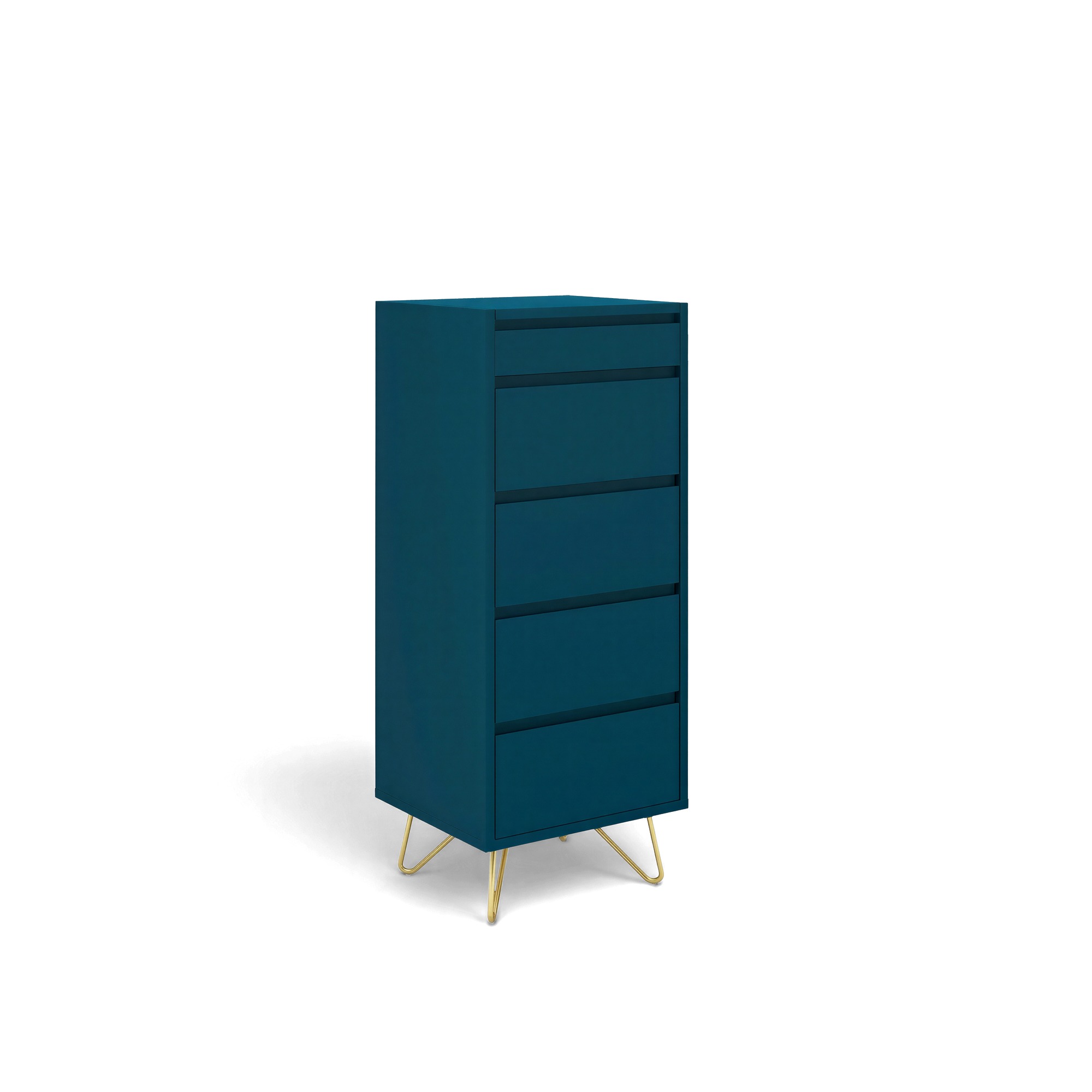Kommode 'Elle' 45x110 - Grønn/Messing