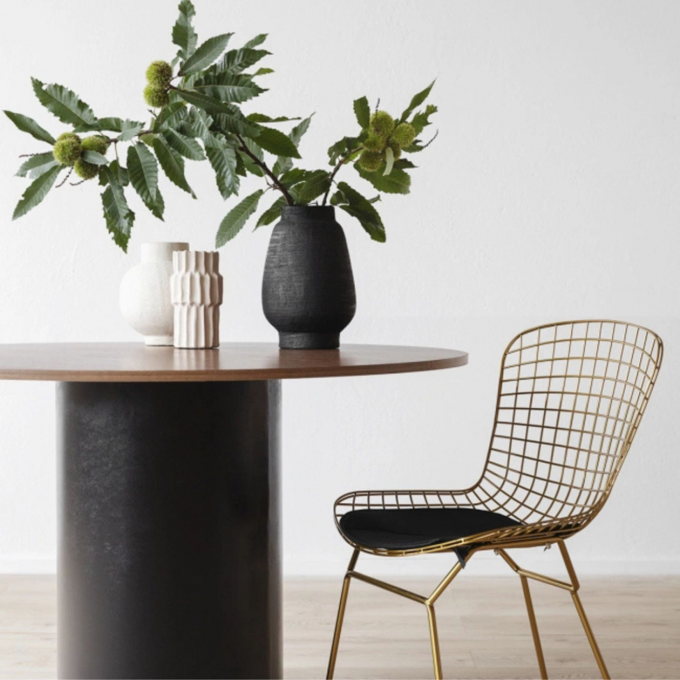 Spisebord 'Rounded' Rundt 120cm - Valnött