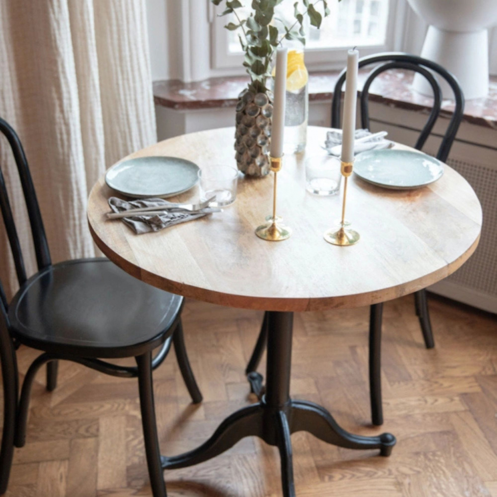 Spisebord 'Långholmen' Rundt 80cm - Vintage