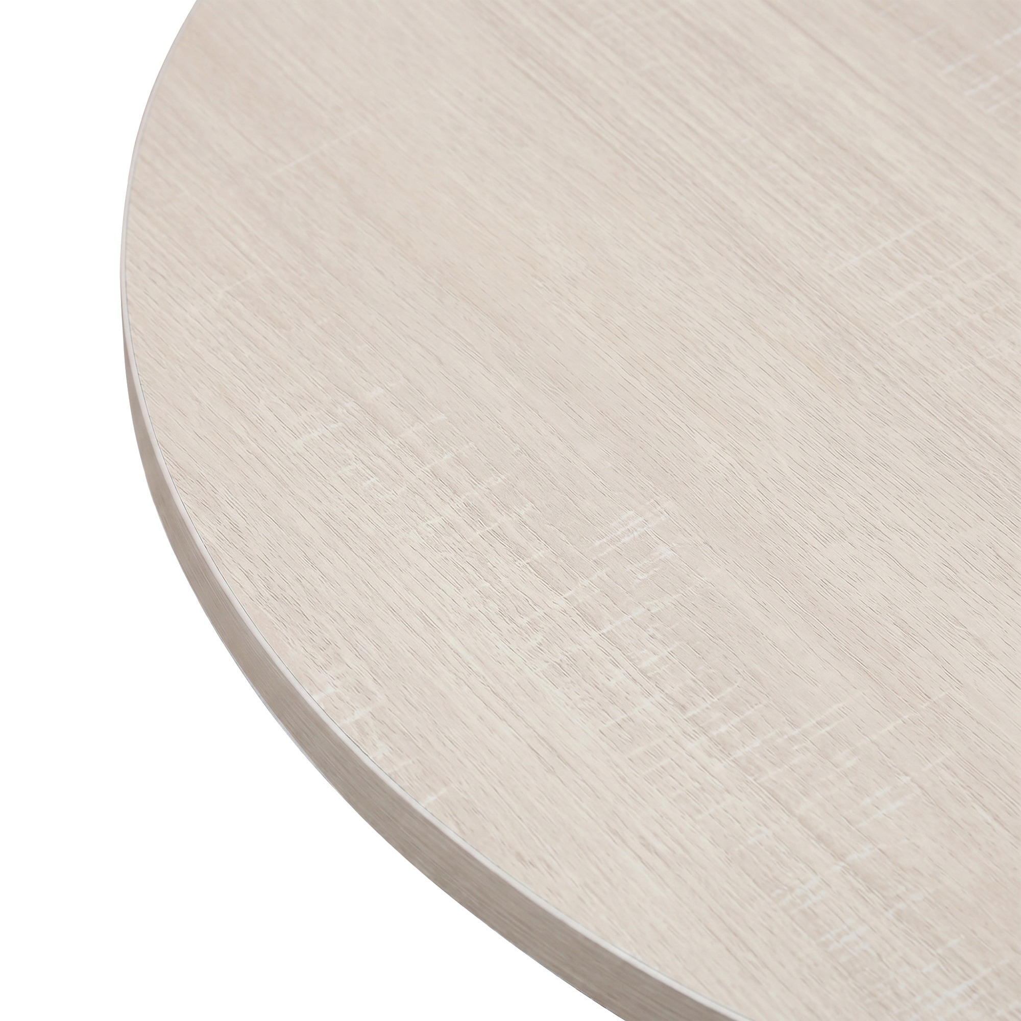 Salongbord 'Créme' Rundt 55 cm - Hvitpigmentert