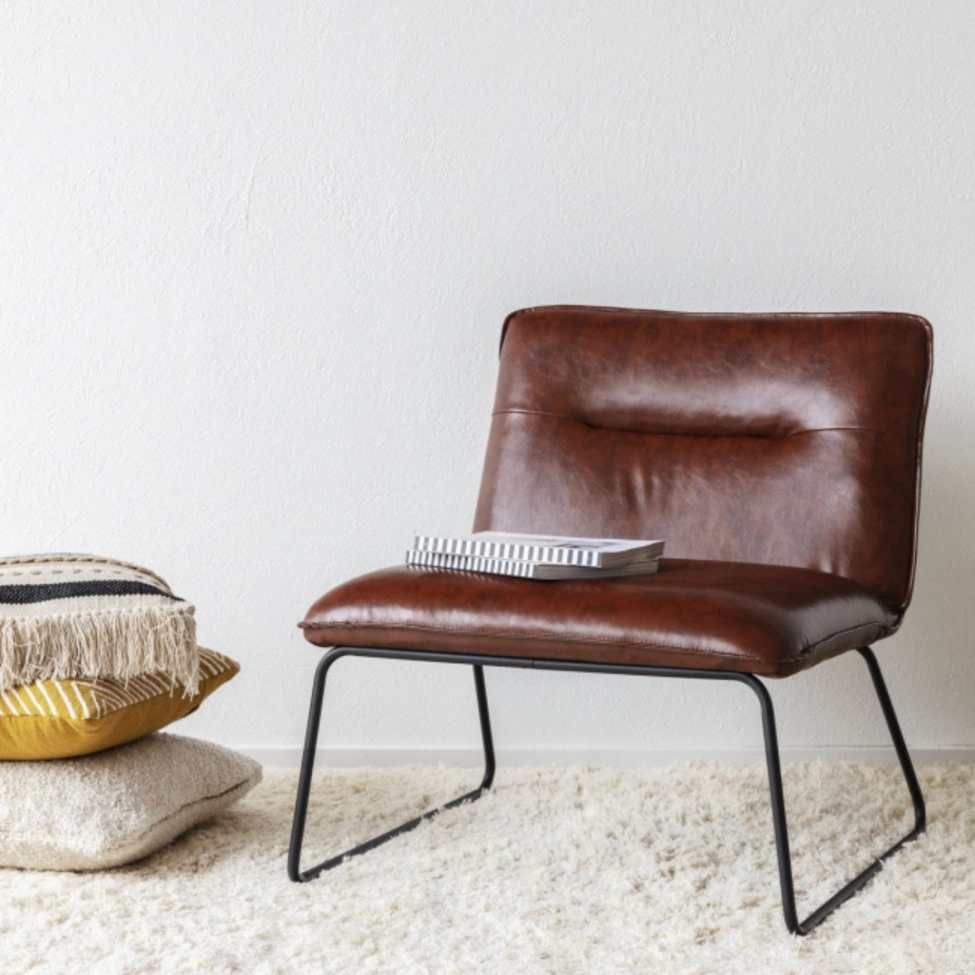 Lenestol 'Chelsea' - Brun