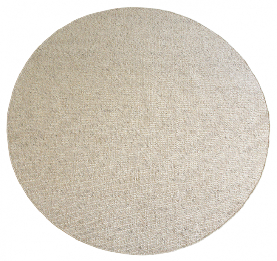 Teppe 'Auckland' 250cm rundt - beige