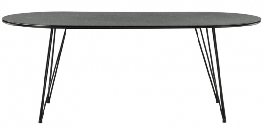 Spisebord 'Viala' 100x200cm - Stål