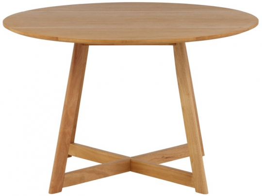 Spisebord 'Ystad' Rundt 120cm - Naturlig