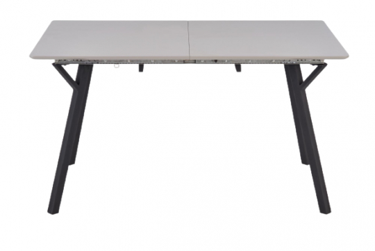 Spisebord 'Viksten' 140-180x80cm - Svart/Grå