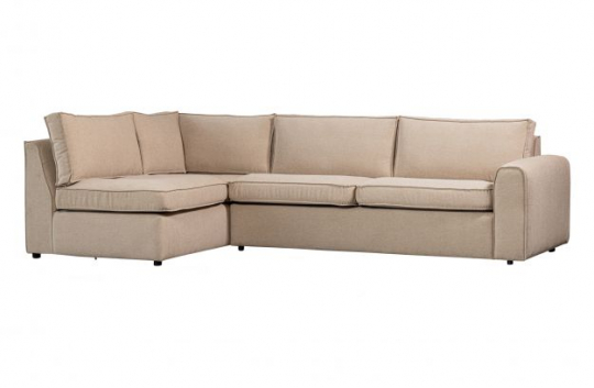 Hjörnesofa venstre 'Warm' - Beige