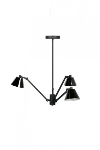 Taklampe 'Lub' 69x66 - Sort