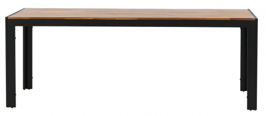 Spisebord 'Birka' 205x90cm - Svart
