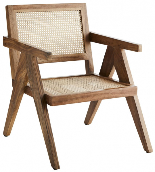 Stol 'Lounge Chair Rattan' - Naturlig