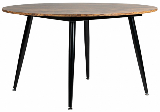 Spisebord 'Round' - Ø130 Mørkt tre