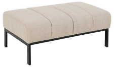 Sittepuff 'Caix' - Beige/Svart