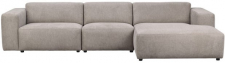 4-seters sofa 'Willard' Sjeselong H - Beige