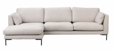 Sofa 'Corwin' Sjeselong venstre - Lys beige