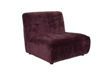 Sofa 'Giada' 1-seter - Plomme