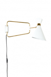 Vegglampe 'Shady' 15x73 - Hvit