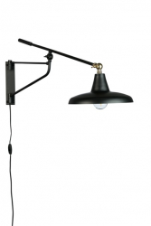 Vegglampe 'Hector' 26x93 - Sort