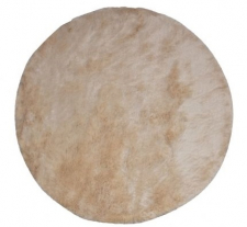 Matta 'Praline' Rundt 200cm - Beige