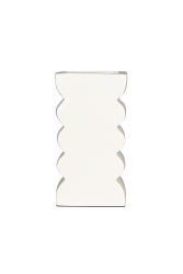 Vase 'Curves L' - Skinnende Beige