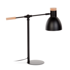 Bordlampe 'Scarlett' - Svart/Brun