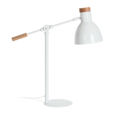 Bordlampe 'Scarlett' - Hvit/Brun