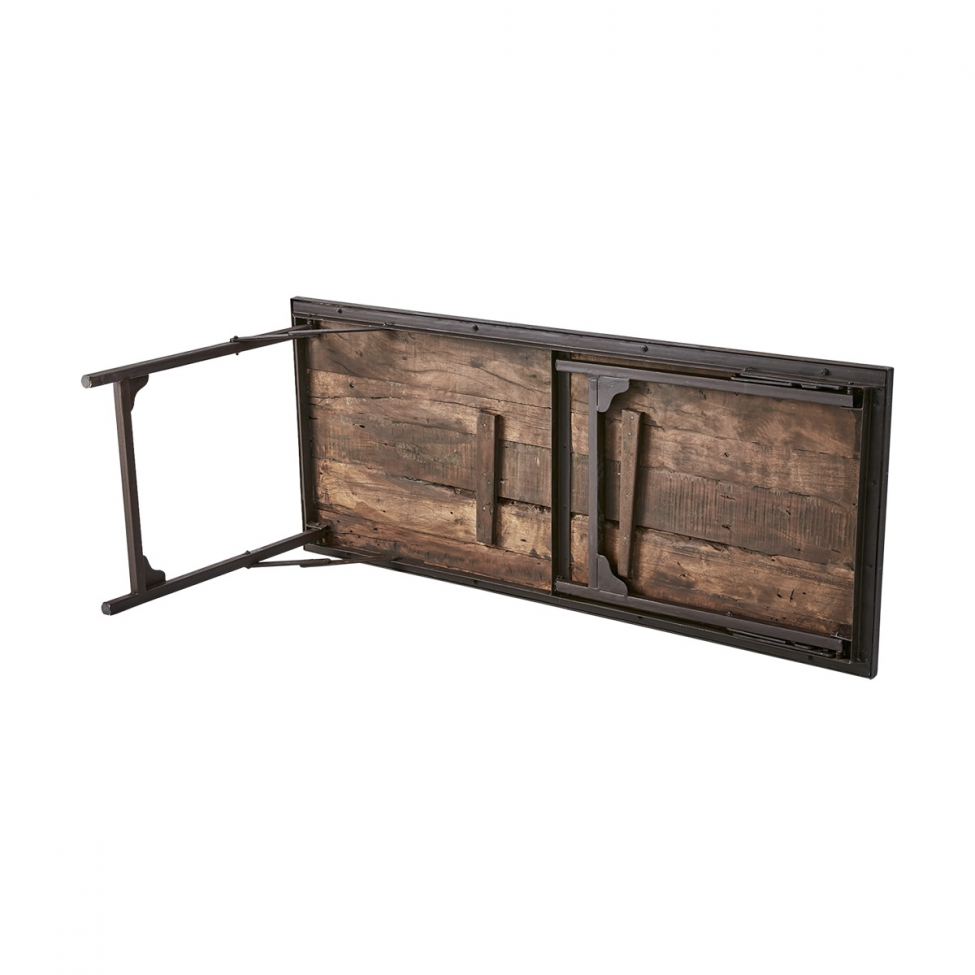 Sammenleggbar bord 'Treasure' 150x62cm - Resirkulert tre