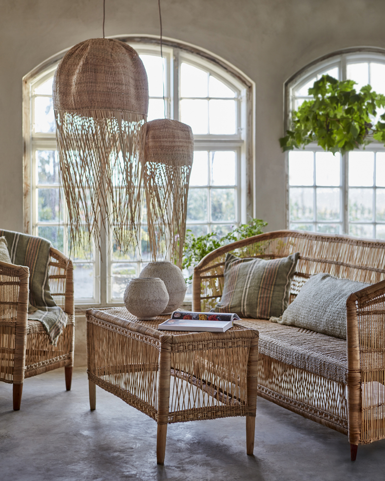 Lampeskjerm 'Nest' sett med 3 - Naturlig