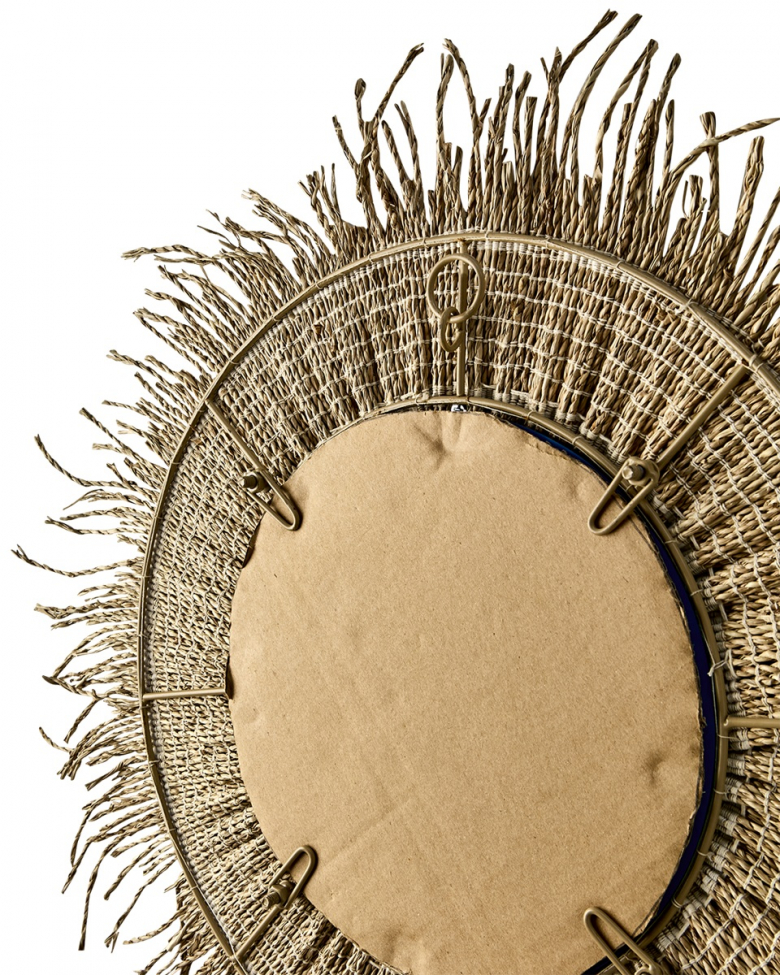 Speil 'Stina' rundt 60cm - Natur