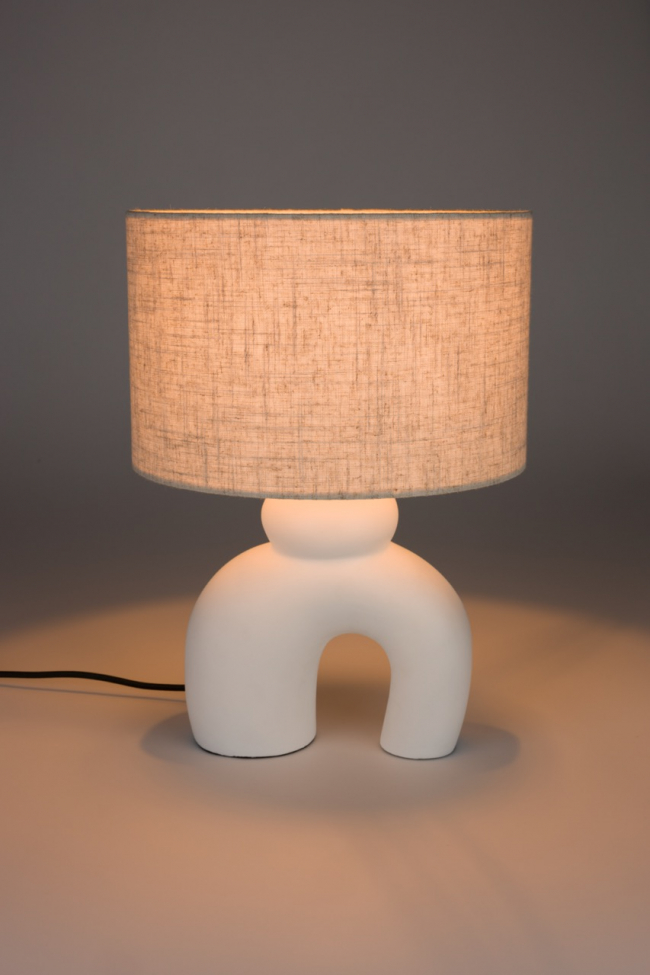 Bordlampe 'Bibi' - Beige