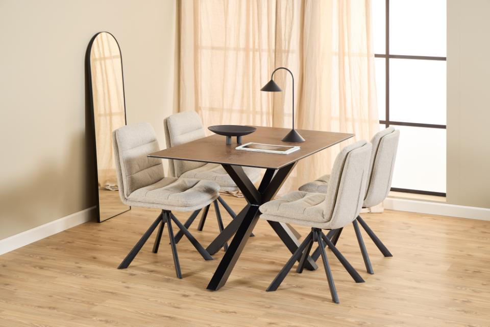 Stol 'Dean' - Lys beige