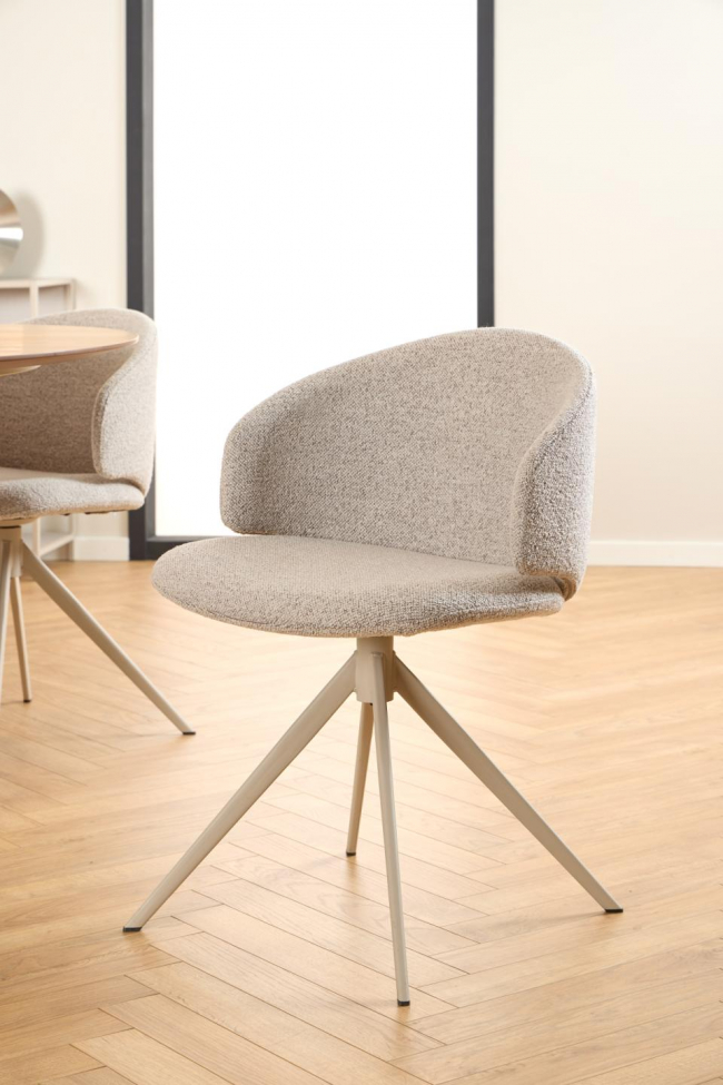 Stol 'Ella' - Lys beige