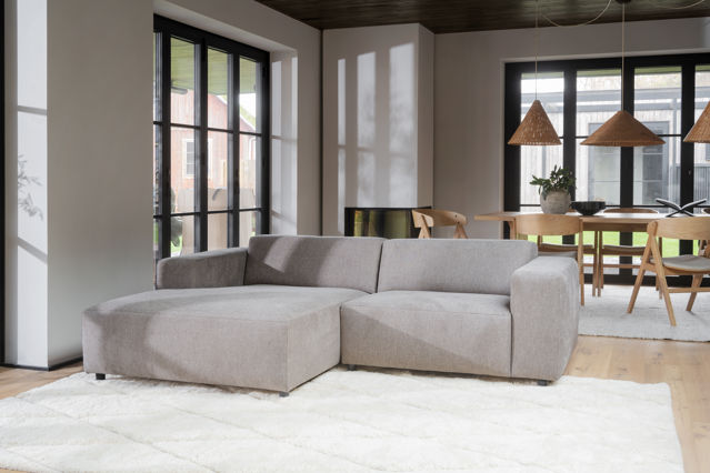 3-seters sofa 'Willard' Sjeselong V - Beige