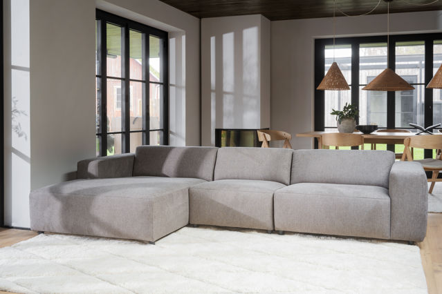 4-seters sofa 'Willard' Sjeselong V - Beige