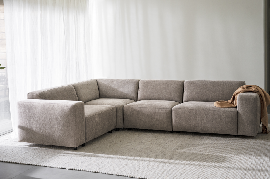 2-seters hjørnesofa 'Willard' - Beige