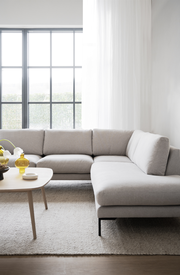 Sofa 'Corwin' Høyre - Lys beige