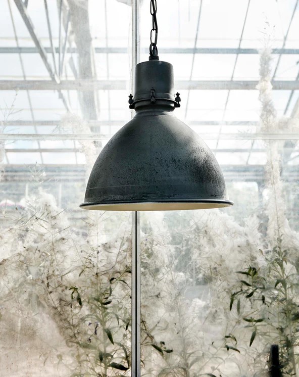 Taklampa 'Antique black' - Svart