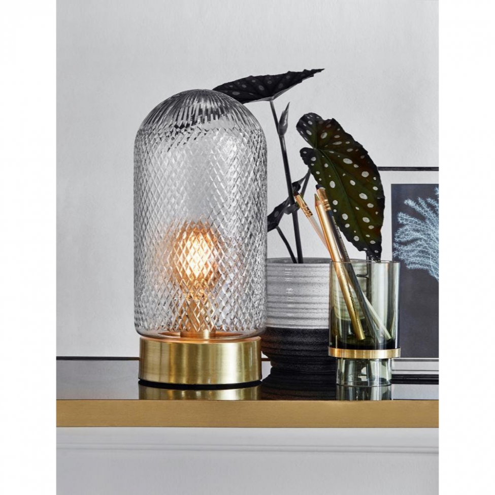 Bordlampe 'Dome' - Glass/Gull