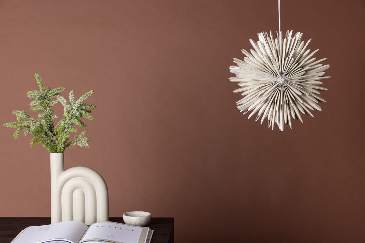 Taklampe 'Svedala' 35cm - Beige