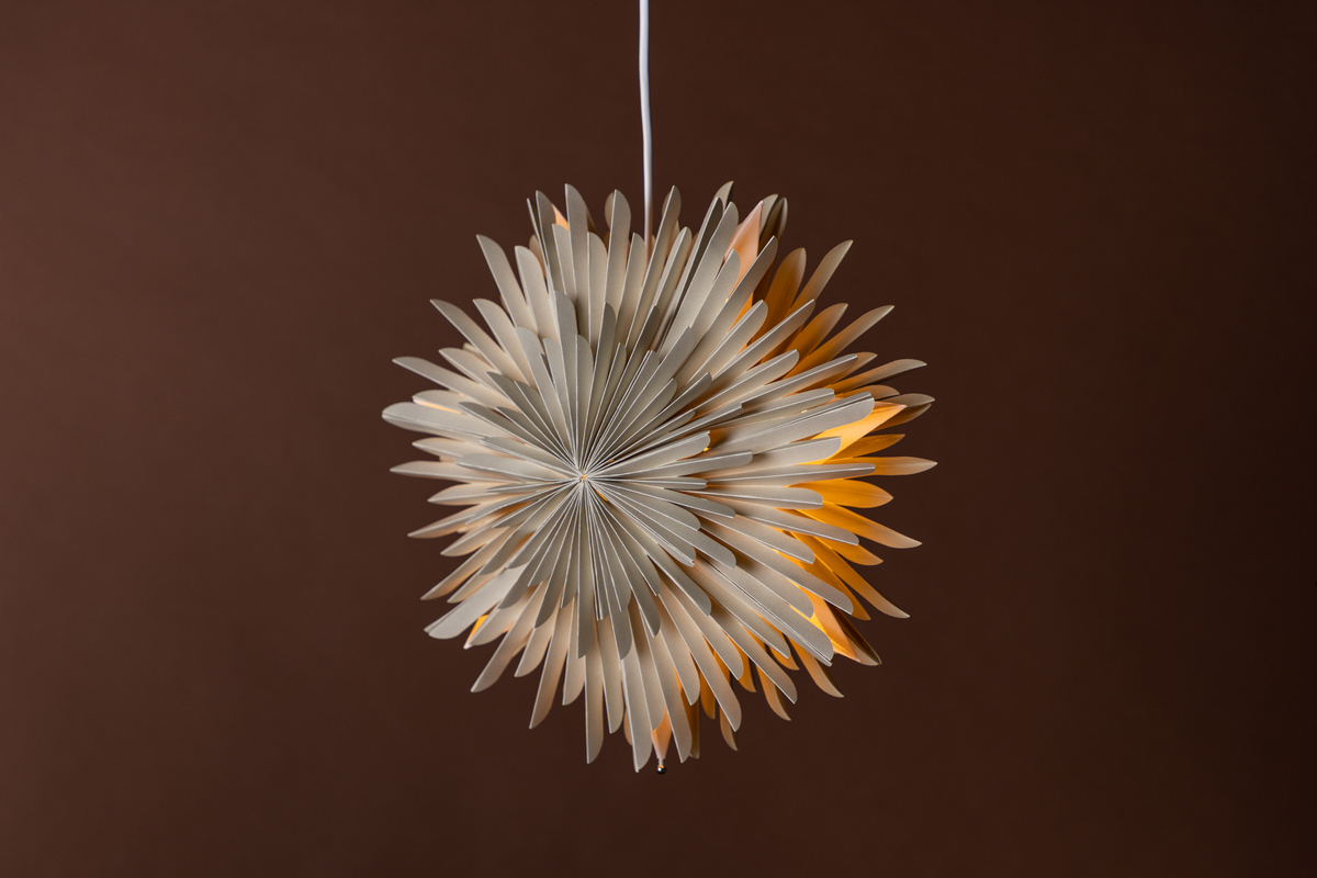 Taklampe 'Svedala' 35cm - Beige