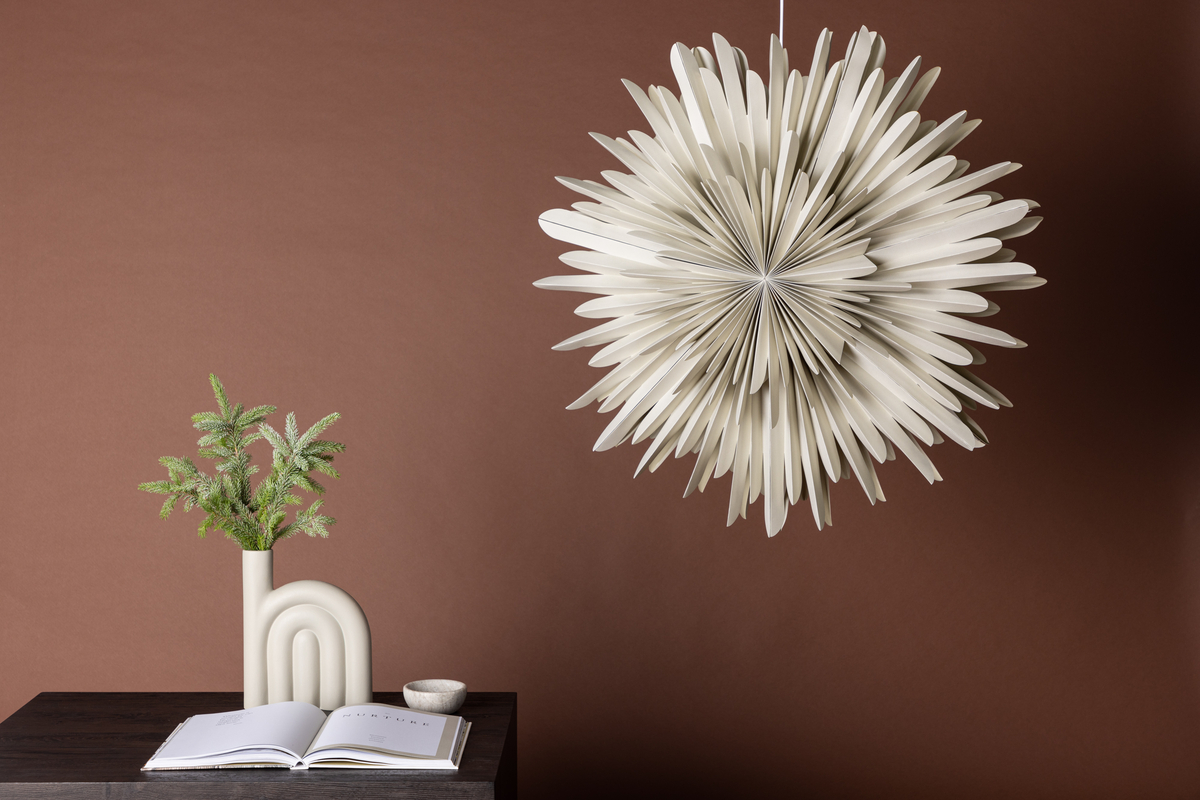 Taklampe 'Svedala' 80cm - Beige