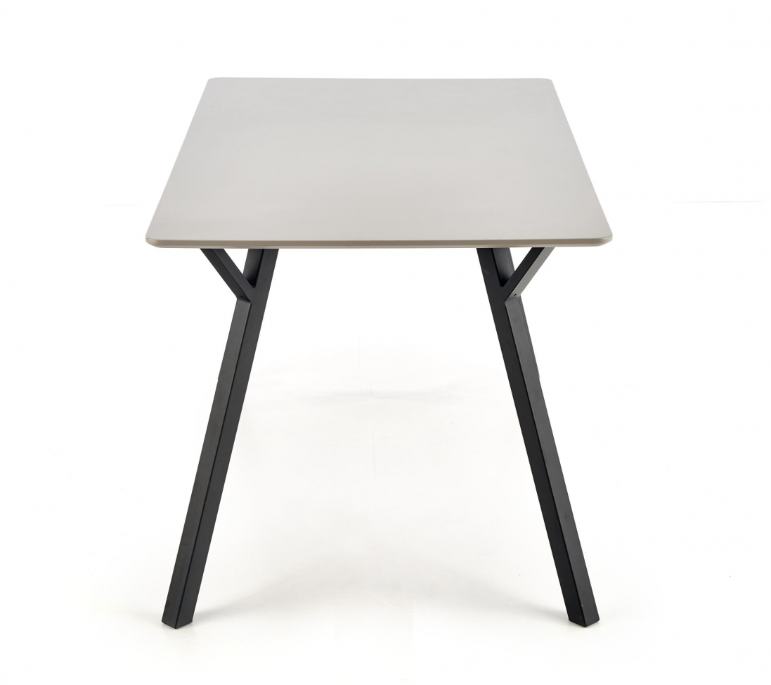 Spisebord 'Barlog' 140x80cm - Grå/Svart